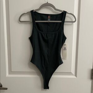 NWT Mono b Sleeveless square neck  Bodysuit olive green